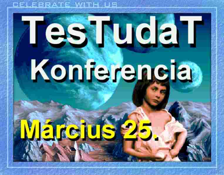 VIII. TesTudaT Konferencia - 2013. március 25.
